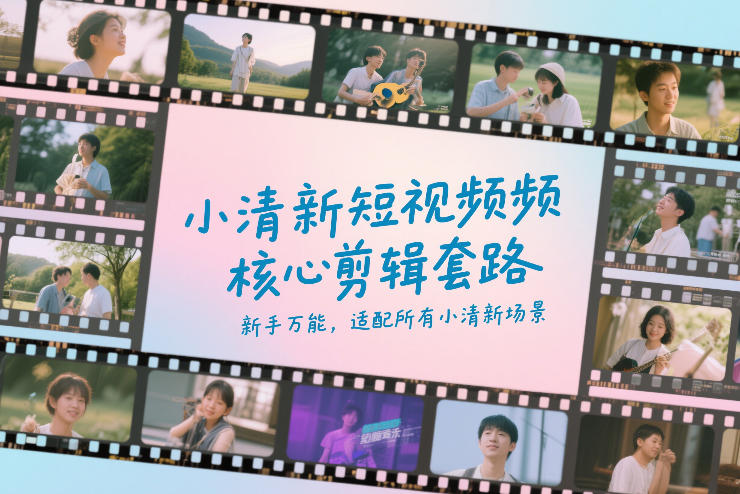 小清新短视频核心剪辑套路，新手万能，适配所有小清新场景-星云网创