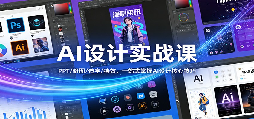 AI设计实战课：PPT/修图/造字/特效，一站式掌握AI设计核心技巧-星云网创