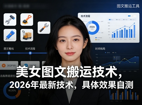 美女图文搬运技术，2026年最新技术，具体效果自测-星云网创
