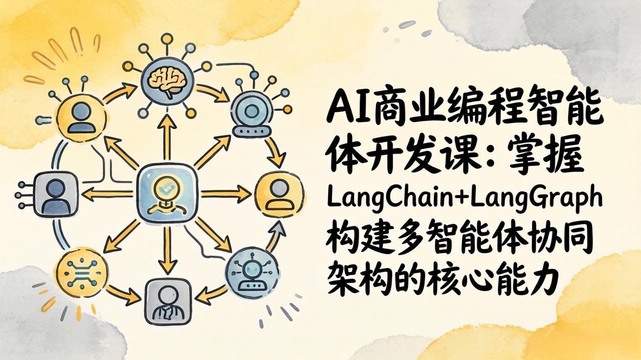 AI商业编程智能体开发课：掌握LangChain+LangGraph构建多智能体协同架构的核心能力-星云网创