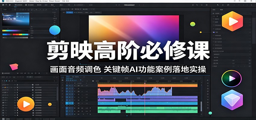 剪映高阶必修课：画面音频调色，关键帧AI功能案例落地实操-星云网创