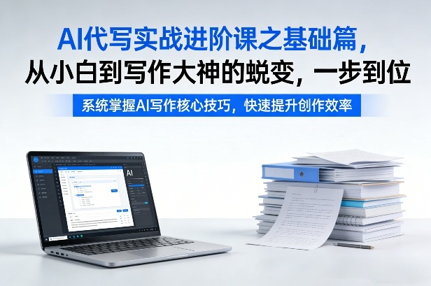 AI代写实战进阶课之基础篇，从小白到写作大神的蜕变，一步到位【揭秘】-星云网创