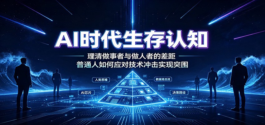 AI时代生存认知：理清做事者与做人者的差距，普通人如何应对技术冲击实现突围-星云网创