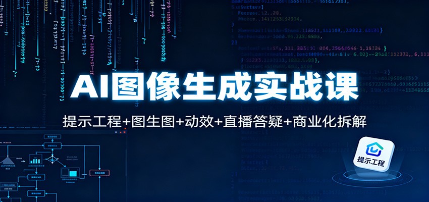 AI图像生成实战课：提示工程+图生图+动效+直播答疑+商业化拆解-星云网创