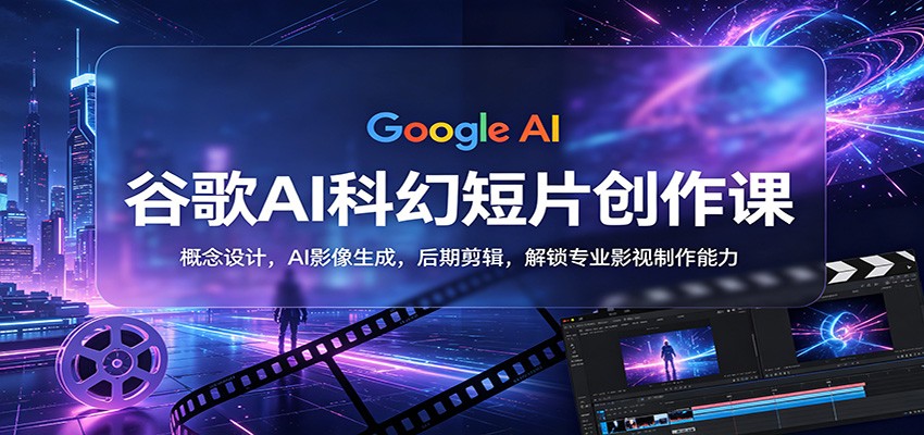 谷歌AI科幻短片创作课：概念设计，AI影像生成，后期剪辑，解锁专业影视制作能力-星云网创