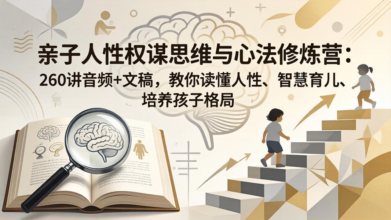 亲子人性权谋思维与心法修炼营：260讲音频+文稿，教你读懂人性、智慧育儿、培养孩子格局-星云网创