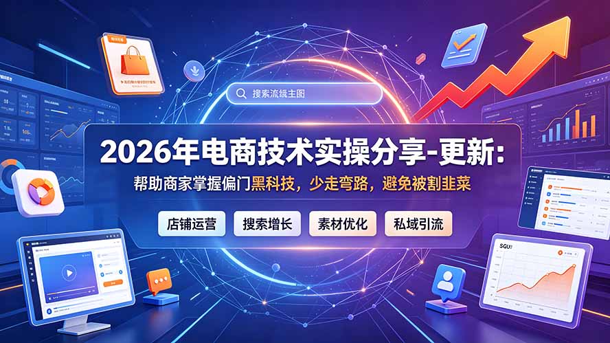 2026年电商技术实操分享-更新7月：帮助商家掌握偏门黑科技，少走弯路，避免被割韭菜-星云网创