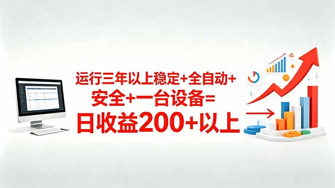 三年以上稳定+全自动+安全+一台设备=日收益200+-星云网创