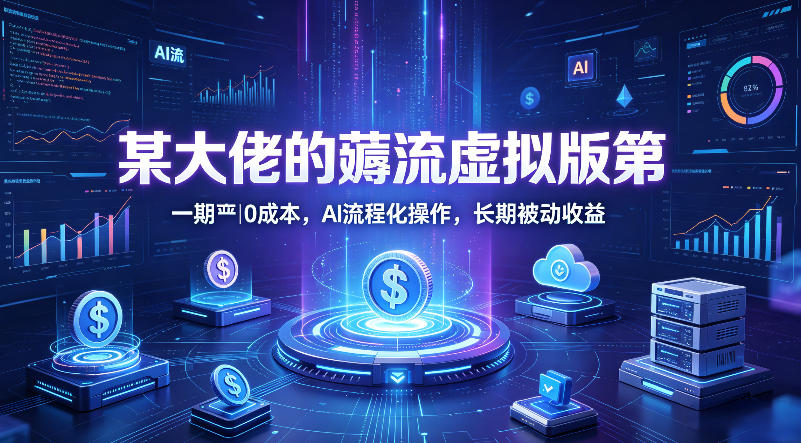某大佬的薅流虚拟版第一期丨0成本，AI流程化操作，长期被动收益-星云网创