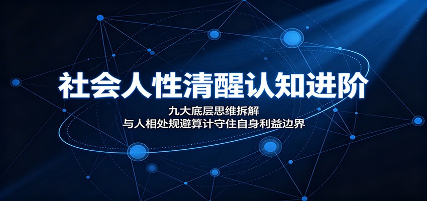 社会人性清醒认知进阶：九大底层思维拆解，与人相处规避算计守住自身利益边界-星云网创