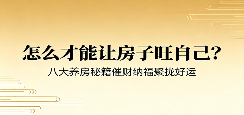 付费文章《怎么才能让房子旺自己？》八大养房秘籍催财纳福聚拢好运-星云网创