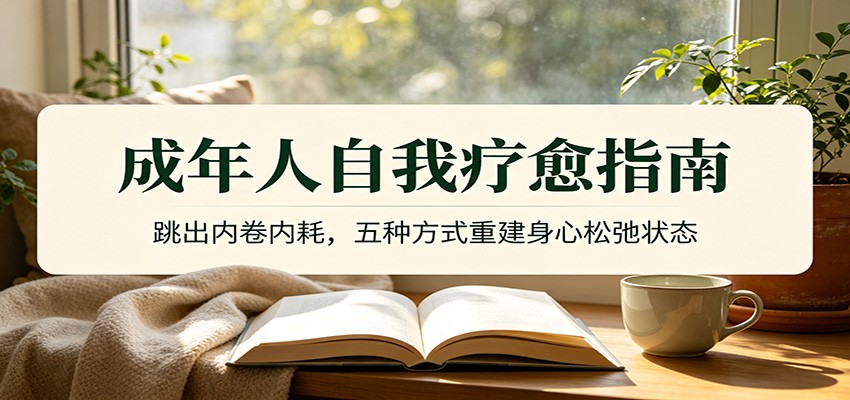 成年人自我疗愈指南：跳出内卷内耗，五种方式重建身心松弛状态-星云网创