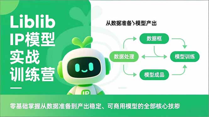 Liblib IP模型实战训练营，零基础掌握从数据准备到产出稳定、可商用模型的全部核心技能-星云网创