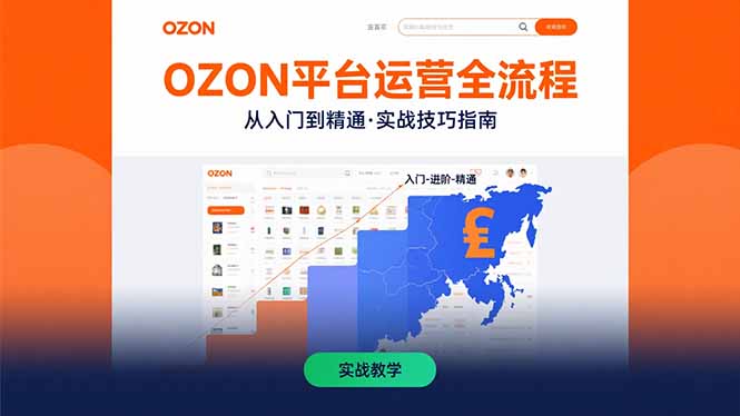 OZON平台运营全流程：快速掌握OZON从入门到精通的实战技巧-问题不大网创