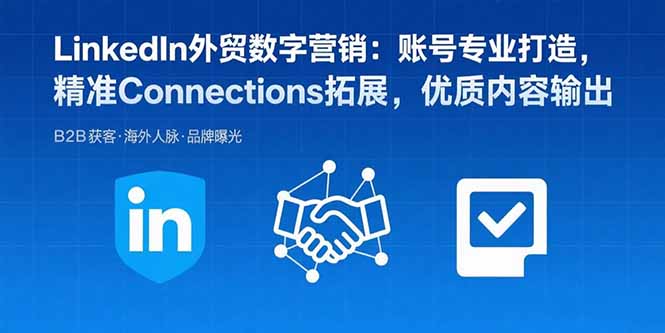 LinkedIn外贸数字营销：账号专业打造，精准Connections拓展，优质内容输出-星云网创