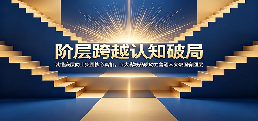 阶层跨越认知破局：读懂底层向上突围核心真相，五大稀缺品质助力普通人突破固有圈层-星云网创