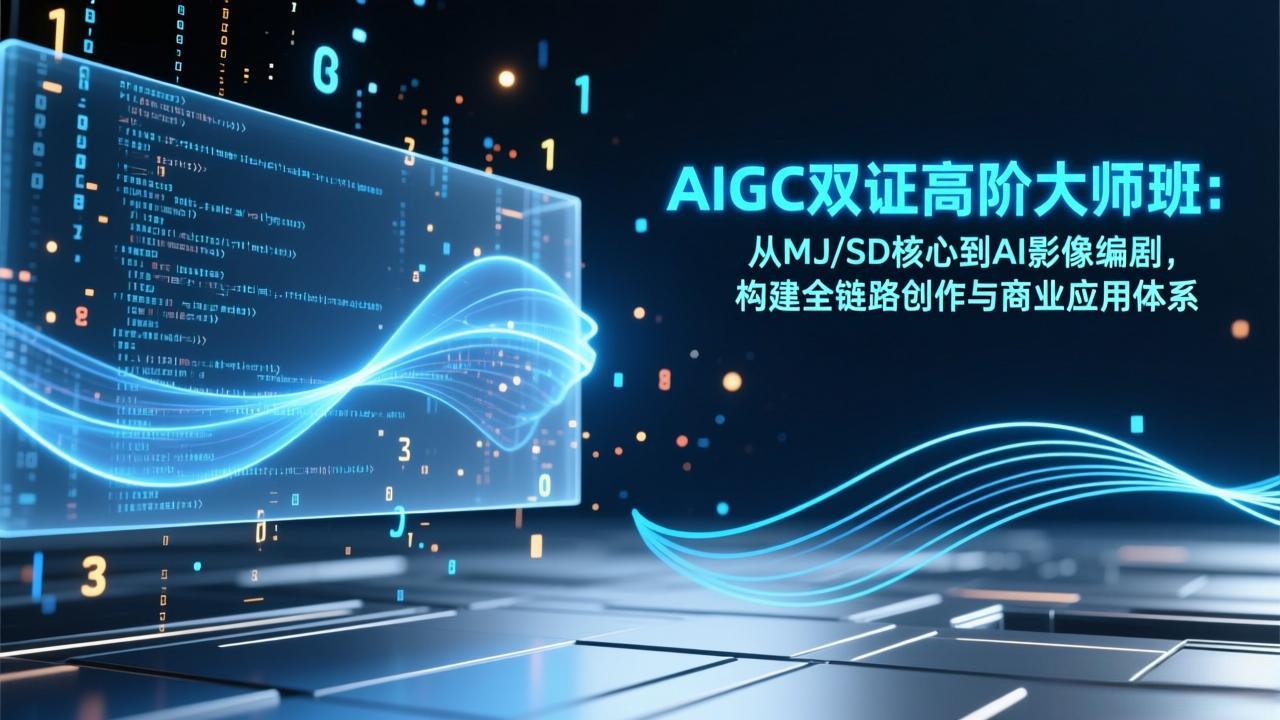 AIGC双证高阶大师班：从MJ/SD核心到AI影像编剧，构建全链路创作与商业应用体系-星云网创