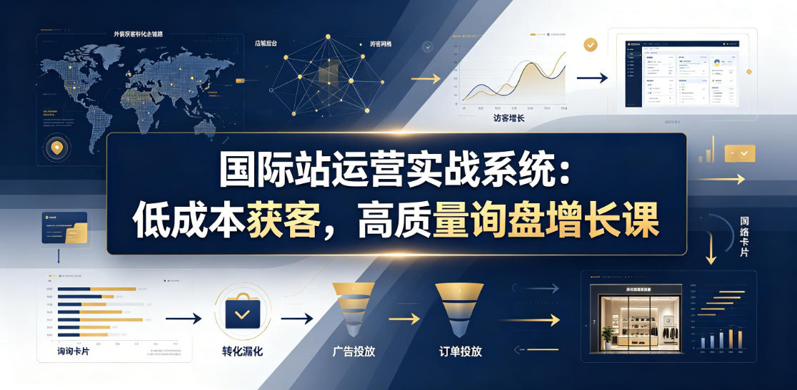 国际站运营实战系统：低成本获客，高质量询盘增长课(更新26年)-星云网创
