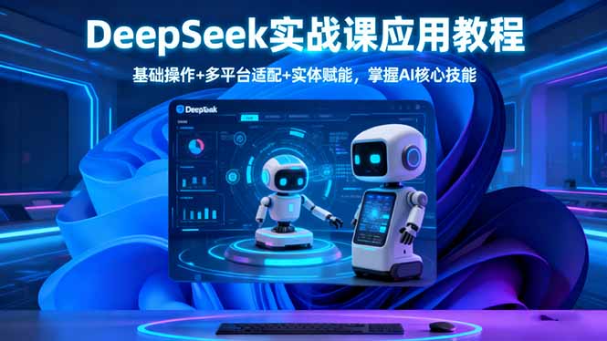 DeepSeek实战课应用教程、基础操作+多平台适配+实体赋能,掌握AI核心技能-星云网创