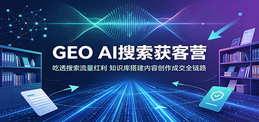 GEO AI搜索获客营：吃透搜索流量红利，知识库搭建内容创作成交全链路-星云网创