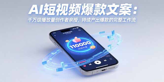 AI短视频爆款文案：千万级播放量创作者亲授，持续产出爆款的完整工作流-星云网创