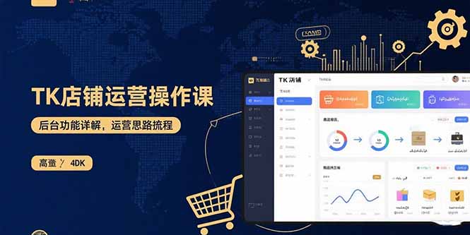 TK店铺运营实操课：后台功能详解，商品上架流程，运营思路拆解-我要项目网