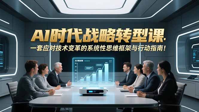 AI时代战略转型课：一套应对技术变革的系统性思维框架与行动指南！-云网创